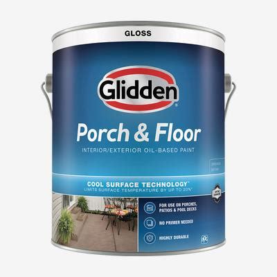 GLIDDEN ® Interior/Exterior Latex Fill & Finish. This premium interior/exterior paint offers a durable gloss finish. This premium interior/exterior paint resists fading, cracking & peeling. A low VOC, low odor interior/exterior paint that will look good in almost any painting project.